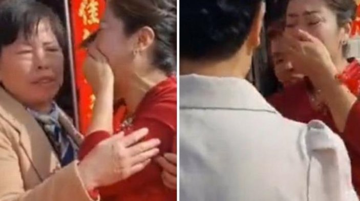 Çin'de oğlunu evlendiren anne, düğünde hayatının şokunu yaşadı