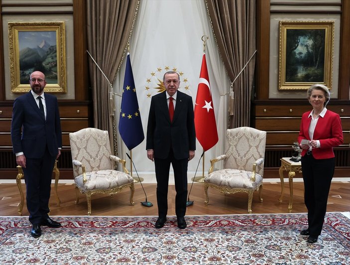 Cumhurbaşkanı Erdoğan,  AB heyetini kabul etti