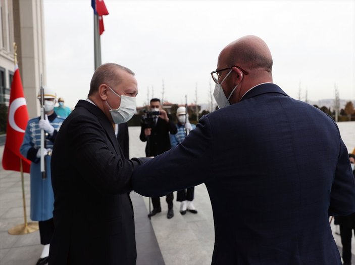 Cumhurbaşkanı Erdoğan,  AB heyetini kabul etti