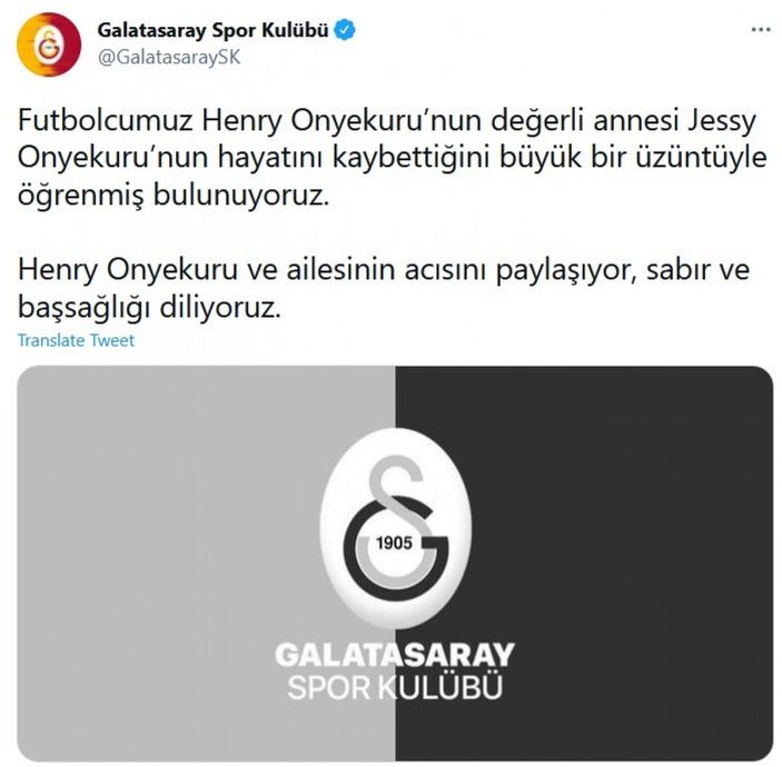 Onyekuru'nun annesi vefat etti