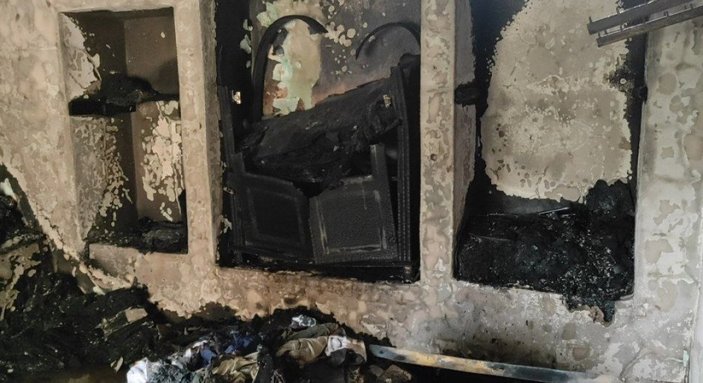 Şanlıurfa'da evde mangal keyfi yangına neden oldu