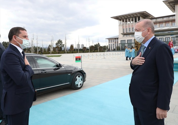 Beştepe'de Erdoğan - Dibeybe görüşmesi