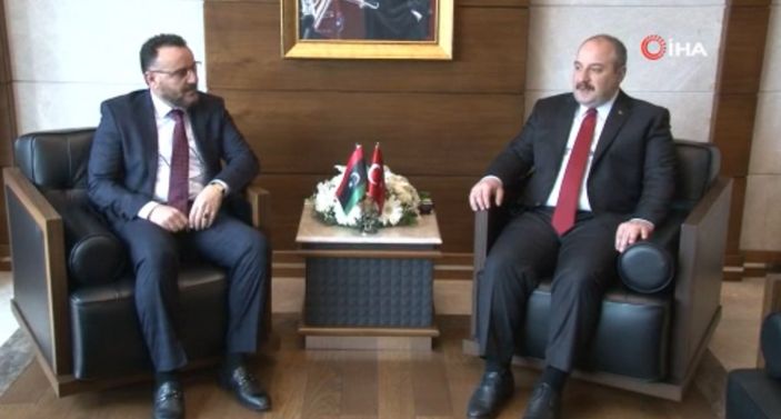 Mustafa Varank Libyalı mevkidaşını makamında ağırladı