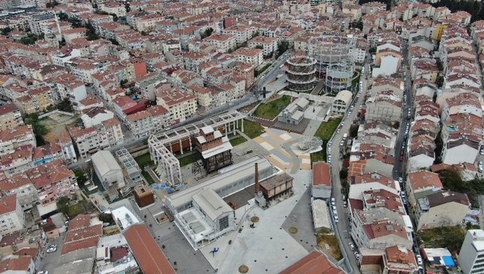 Kadıköy’de restore edilen Hasanpaşa Gazhanesi havadan görüntülendi