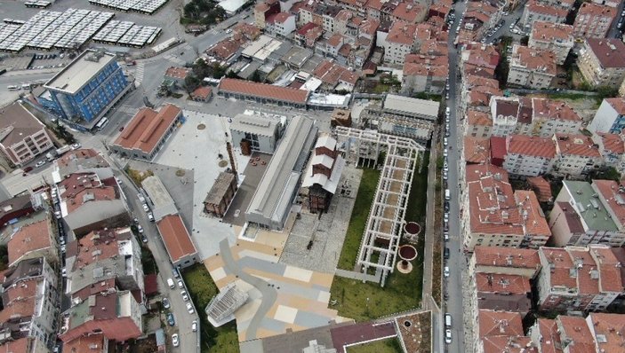 Kadıköy’de restore edilen Hasanpaşa Gazhanesi havadan görüntülendi