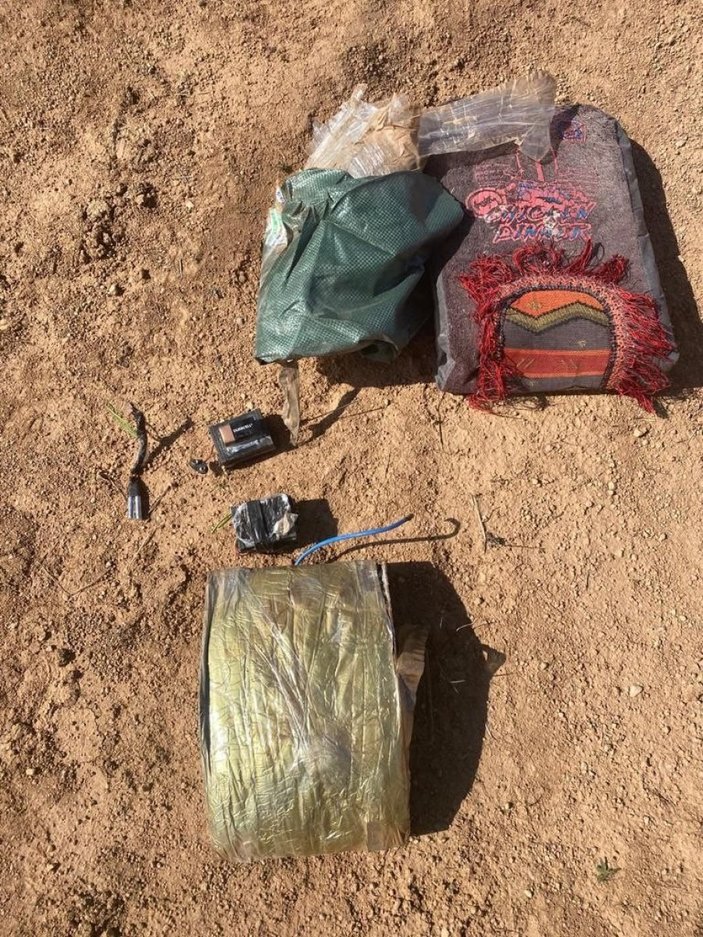 Tel Abyad'da YPG'ye ait İsrail yapımı mayınlar ele geçirildi