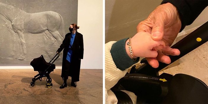 Gigi Hadid yedi aylık kızıyla müze gezdi