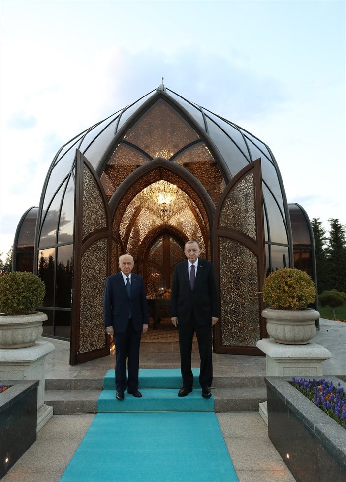 Cumhurbaşkanı Erdoğan ile Devlet Bahçeli iftarda buluştu