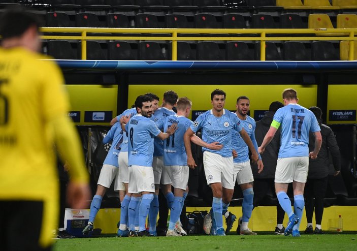 Manchester City Şampiyonlar Ligi'nde Borussia Dortmund'u eledi