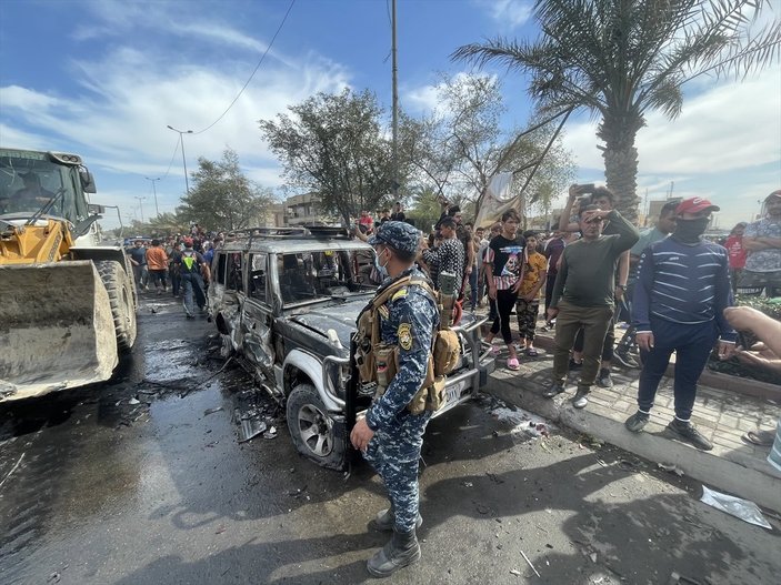 Bağdat'ta bomba yüklü araç patladı