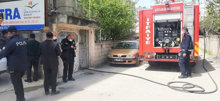 i Adıyaman’da kazan dairesinde yangın