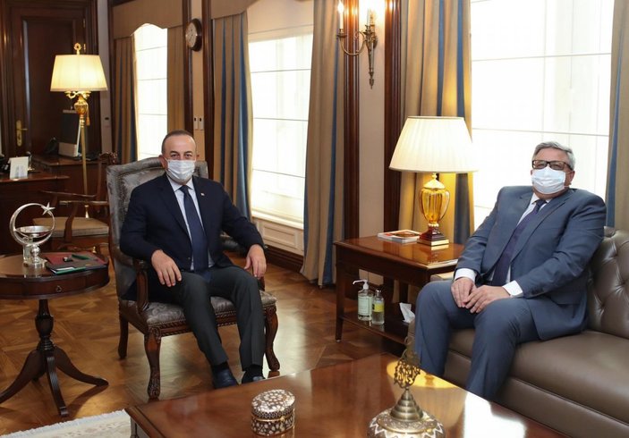 Mevlüt Çavuşoğlu, Rusya'nın Ankara Büyükelçisi Aleksey Yerhov ile görüştü