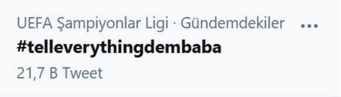 Beşiktaş taraftarından Demba Ba'ya destek