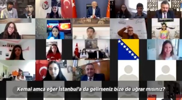 Kemal Kılıçdaroğlu, 23 Nisan dolayısıyla çocuklarla bayramlaştı