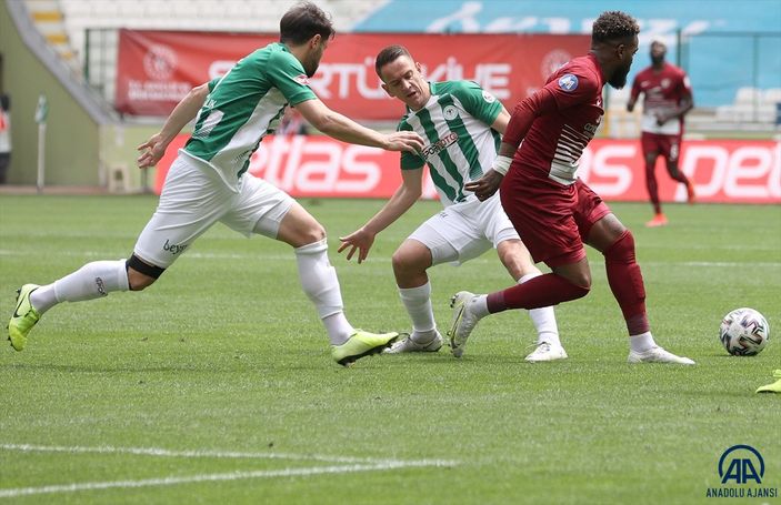 Konyaspor-Hatayspor maçından gol sesi çıkmadı