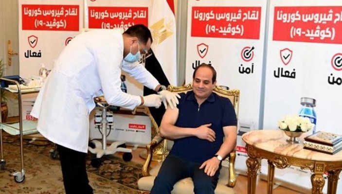 Mısır Cumhurbaşkanı Sisi koronavirüs aşısı oldu