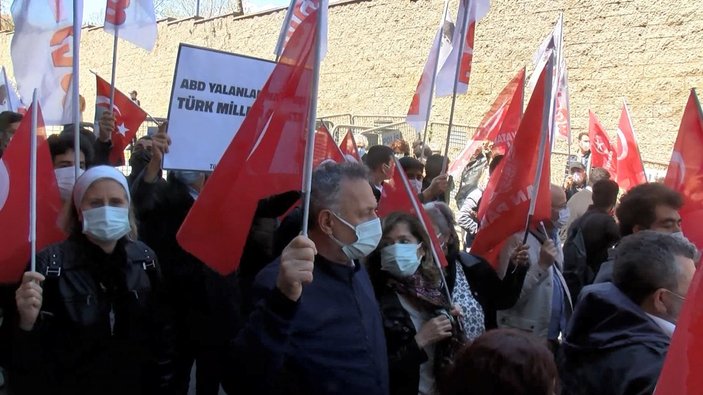 İstanbul’da ABD Başkonsolosluğu önünde protesto