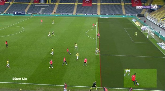 Fenerbahçe maçındaki tartışmalı ofsayt pozisyonu