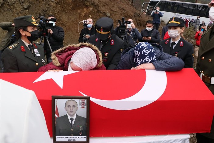 Şehit Uzman Çavuş Aygün Çakar, Samsun'da defnedildi