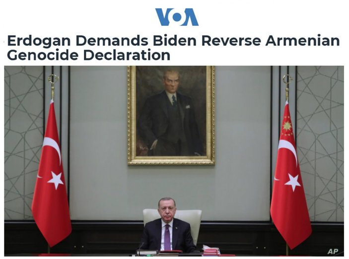 Cumhurbaşkanı Erdoğan'ın Joe Biden'a 'soykırım' yanıtı dünya basında