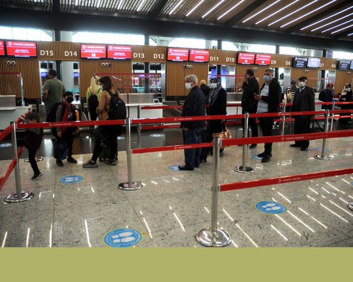 İstanbul Havalimanı'nda tam kapanma hareketliliği