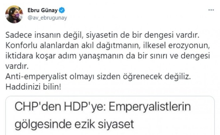 HDP'den CHP'ye tepki: Haddinizi bilin