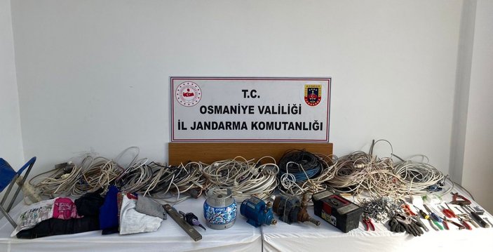 Osmaniye’de 20 yayla evine giren hırsızlar yakalandı