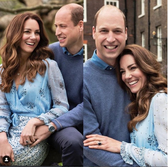 Kate Middleton ve Prens William'dan 10'uncu yıl pozu