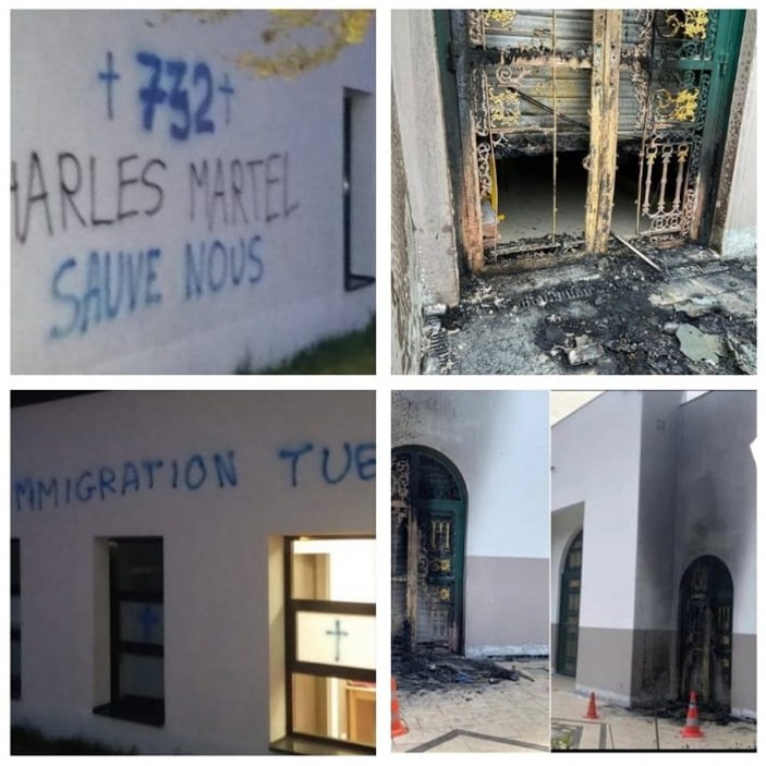 Fransa’da camiye İslamofobik saldırı