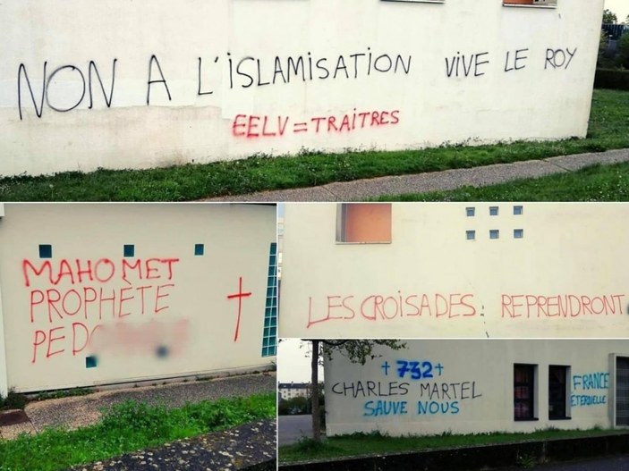 Fransa’da camiye İslamofobik saldırı