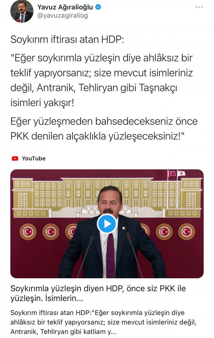 Ali Kenanoğlu, Yavuz Ağıralioğlu'na it dedi
