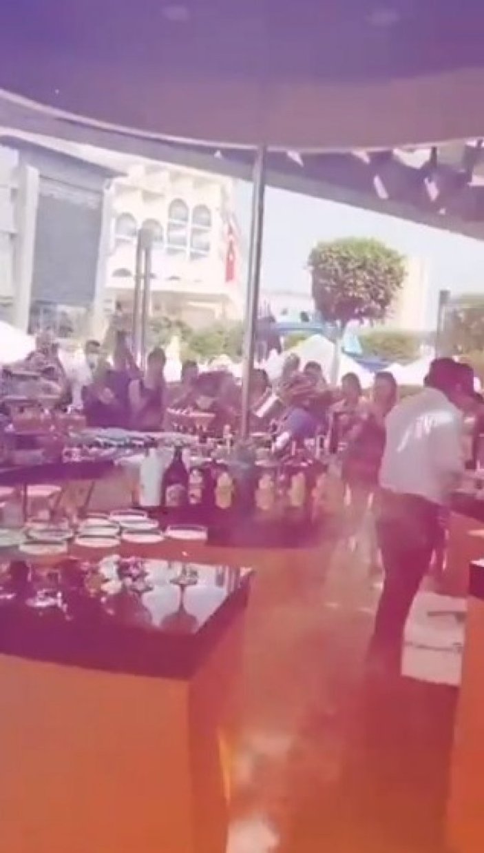 Antalya'da, otelde hıncahınç 'korona' partisi