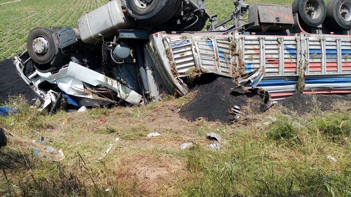 a kömür kamyonu kaza