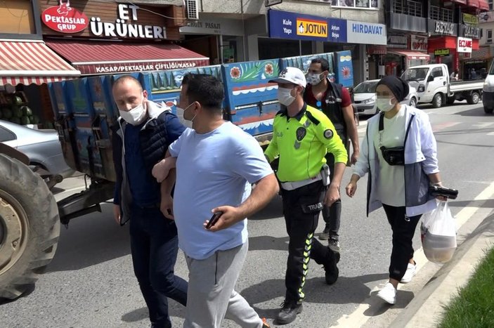 Sakarya'da ceza yiyen karı-koca polise bağırarak, bela okudu