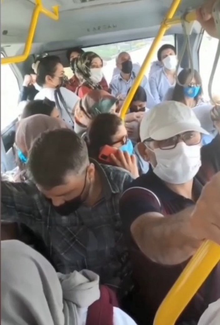 Bursa'da toplu taşıma araçları doldu
