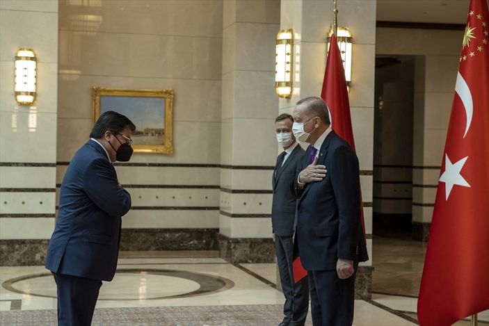 a Şili Büyükelçisi Castro, Cumhurbaşkanı Erdoğan'a güven mektubu sundu