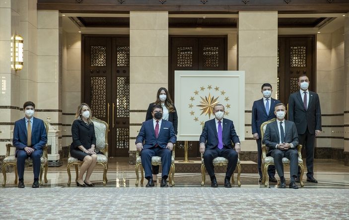 a Şili Büyükelçisi Castro, Cumhurbaşkanı Erdoğan'a güven mektubu sundu