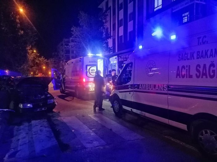 Kayseri'de 6 kişinin yaralandığı feci kaza kameraya yansıdı