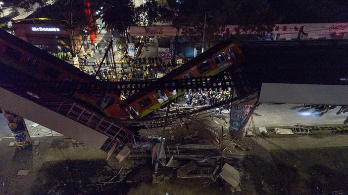Meksika'da tren yolu çöktü: 23 ölü, 65 yaralı