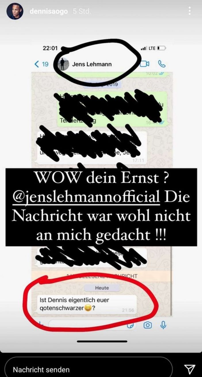 Jens Lehmann’dan ırkçılık skandalı