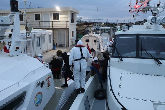 Balıkesir açıklarında 39 göçmen kurtarıldı