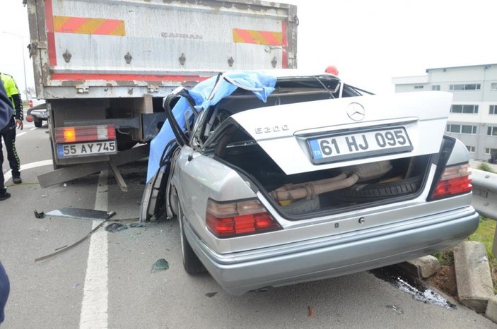 Ordu'da feci kaza: Yeni aldığı otomobilin içinde can verdi