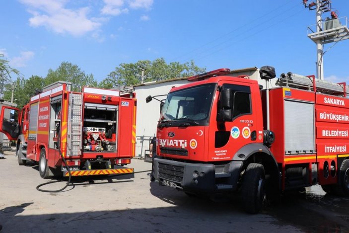 Sakarya'da boyahanede yangın çıktı