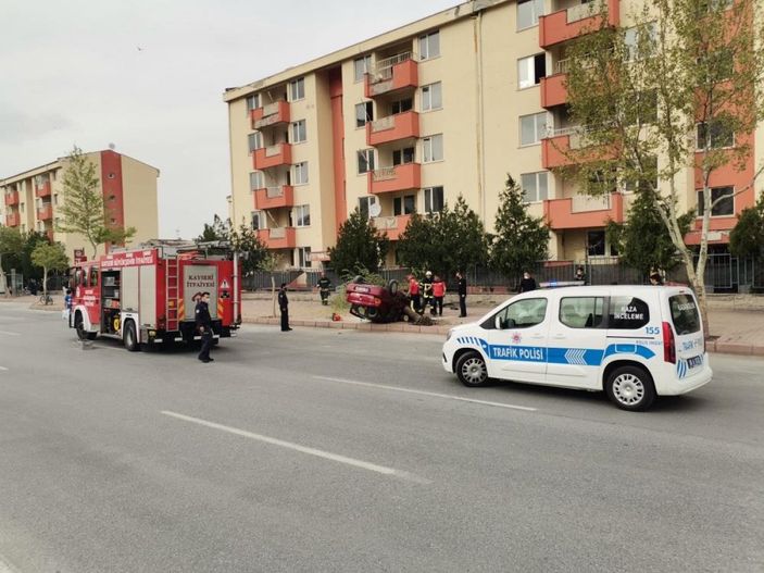 Kayseri'de trafik kazası: 1 yaralı
