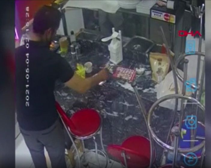 d Fatih’te cep telefonu hırsızı bekçilere yakalandı