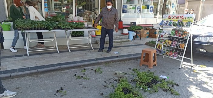 Düzce'de, İsrail'in saldırganlığına karşı tohum ve fideler yere saçıldı