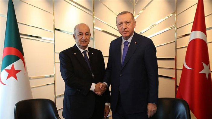 Cumhurbaşkanı Erdoğan, Cezayirli mevkidaşı ile görüştü
