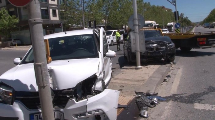Sancaktepe'de trafik kazası: 1 yaralı