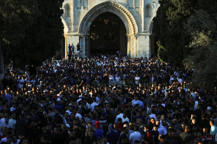 Mescid-i Aksa'da Ramazan Bayramı namazı kılındı