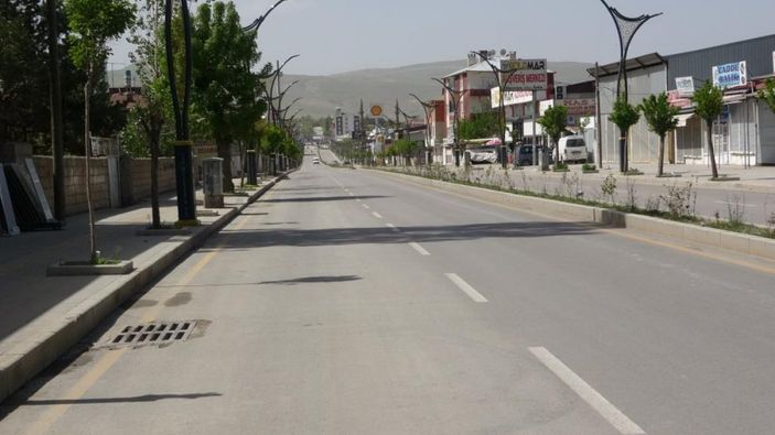 i Van sokaklarında sessizlik hakim